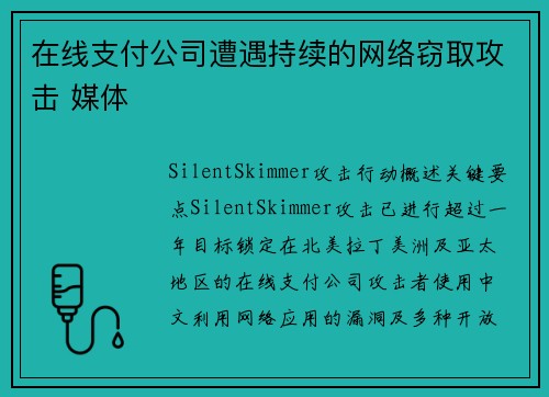 在线支付公司遭遇持续的网络窃取攻击 媒体